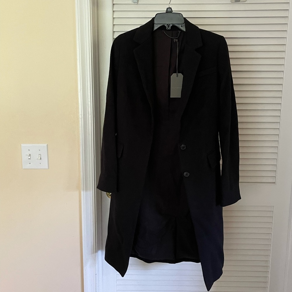 NWT| ALL SAINTS GORGEOUS BLACK INDRA COAT!